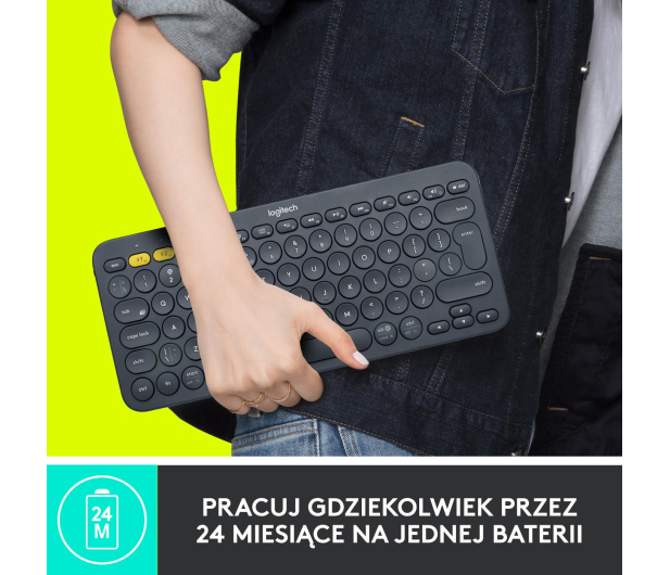 Logitech K380 szary - 267644 - zdjęcie 9